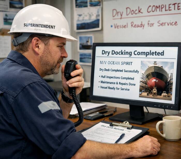 Completion of Dry Docking